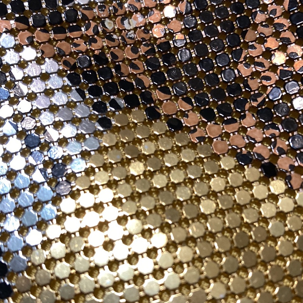 Gold and Silver Mesh Patchwork Bag - Picture 6 of 6